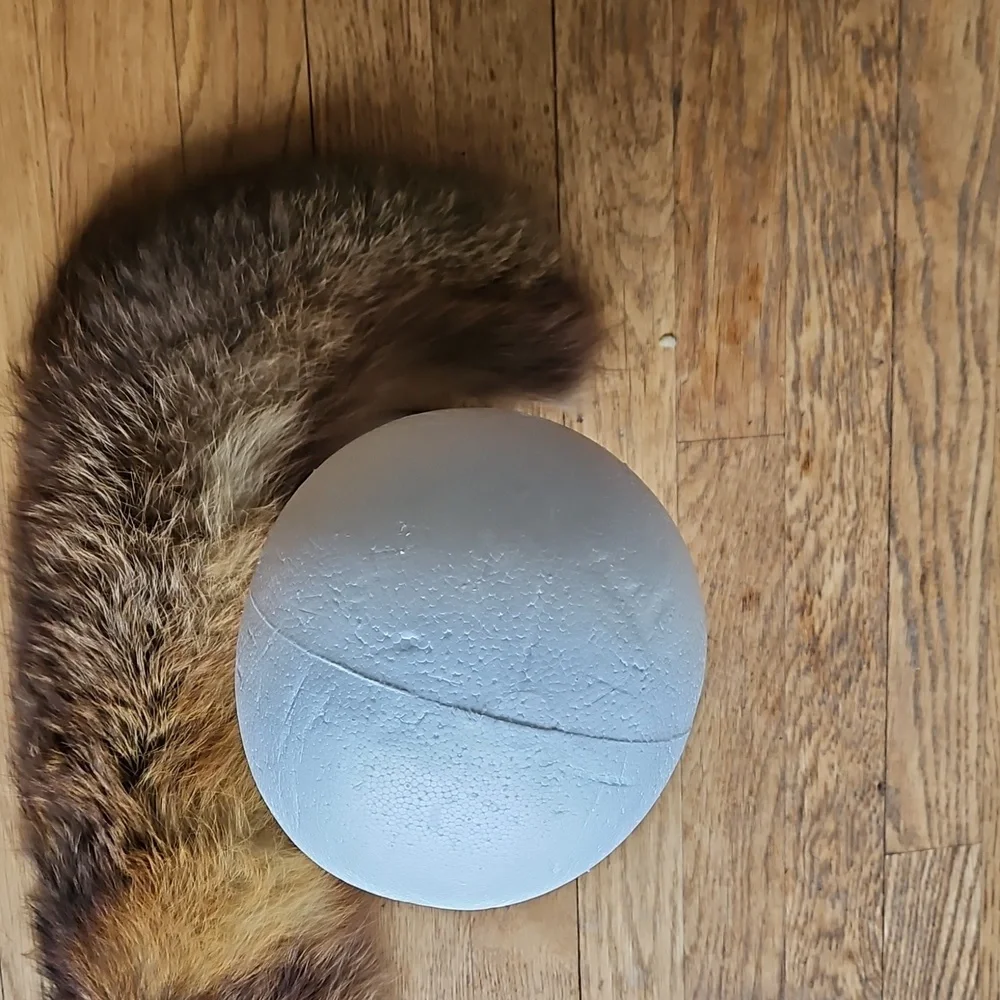Vintage Fox Fur Collar With Mink Face